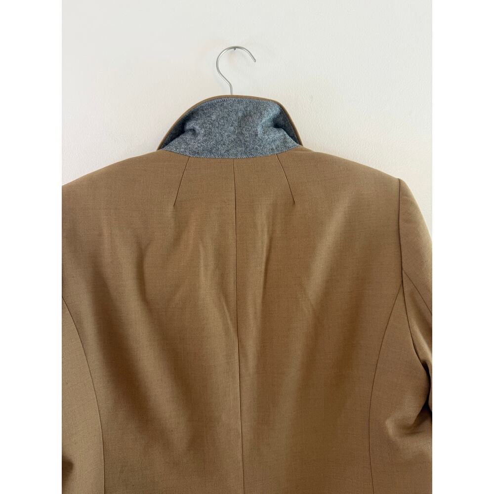 J.Crew Schoolboy Blazer Camel Tan Gold Button Wool Blend NWT Size 14 - Picture 6 of 14